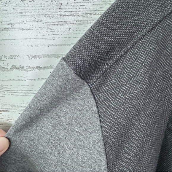 RAFFI Full Zip Varsity Jersey Knit Jacket Gray XL - Picture 6 of 11